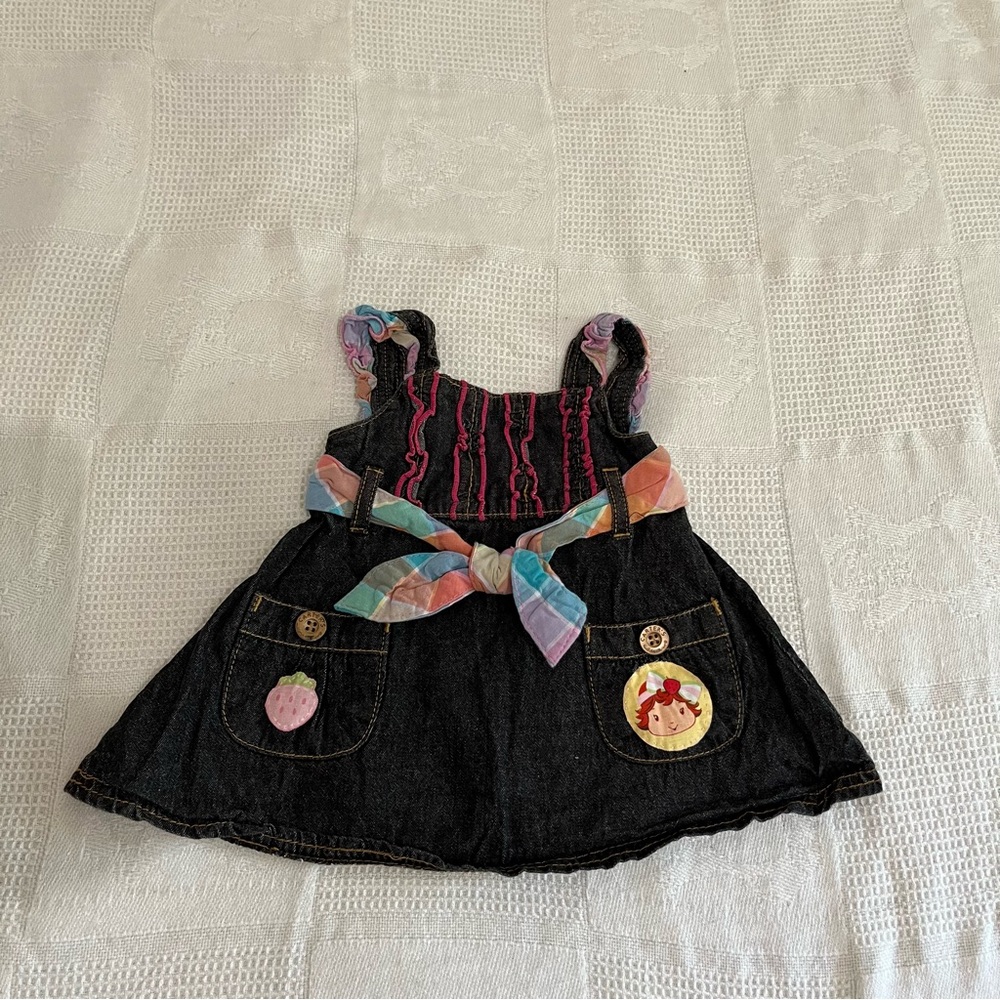 Baby Strawberry Shortcake denim dress